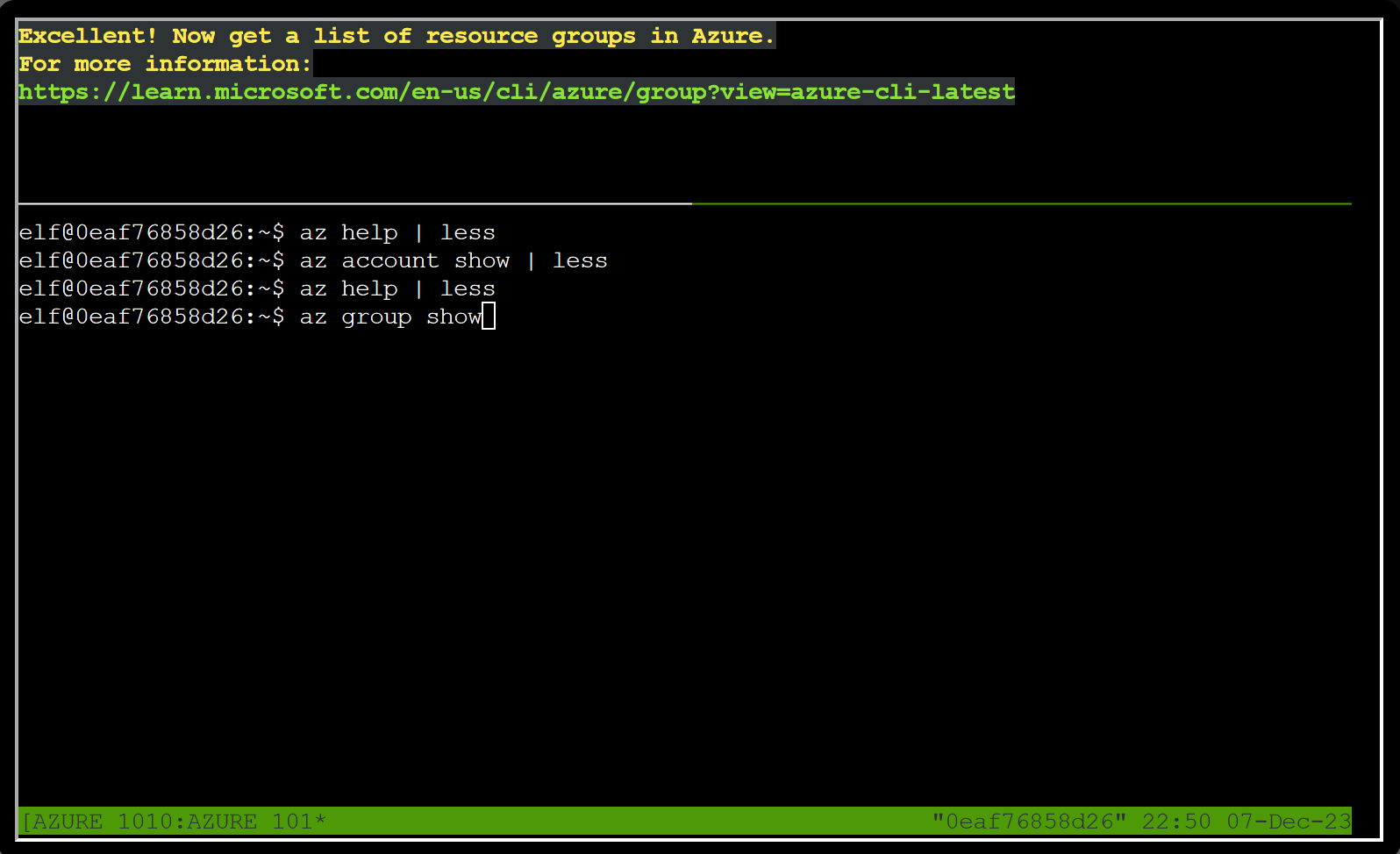 Azure 101 Step 3